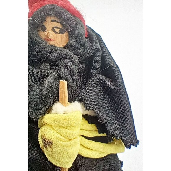 Dick Schnacke Mountain Craft Shop West Virginia Witch Doll Clothespin Folk Toy - Picture 13 of 15